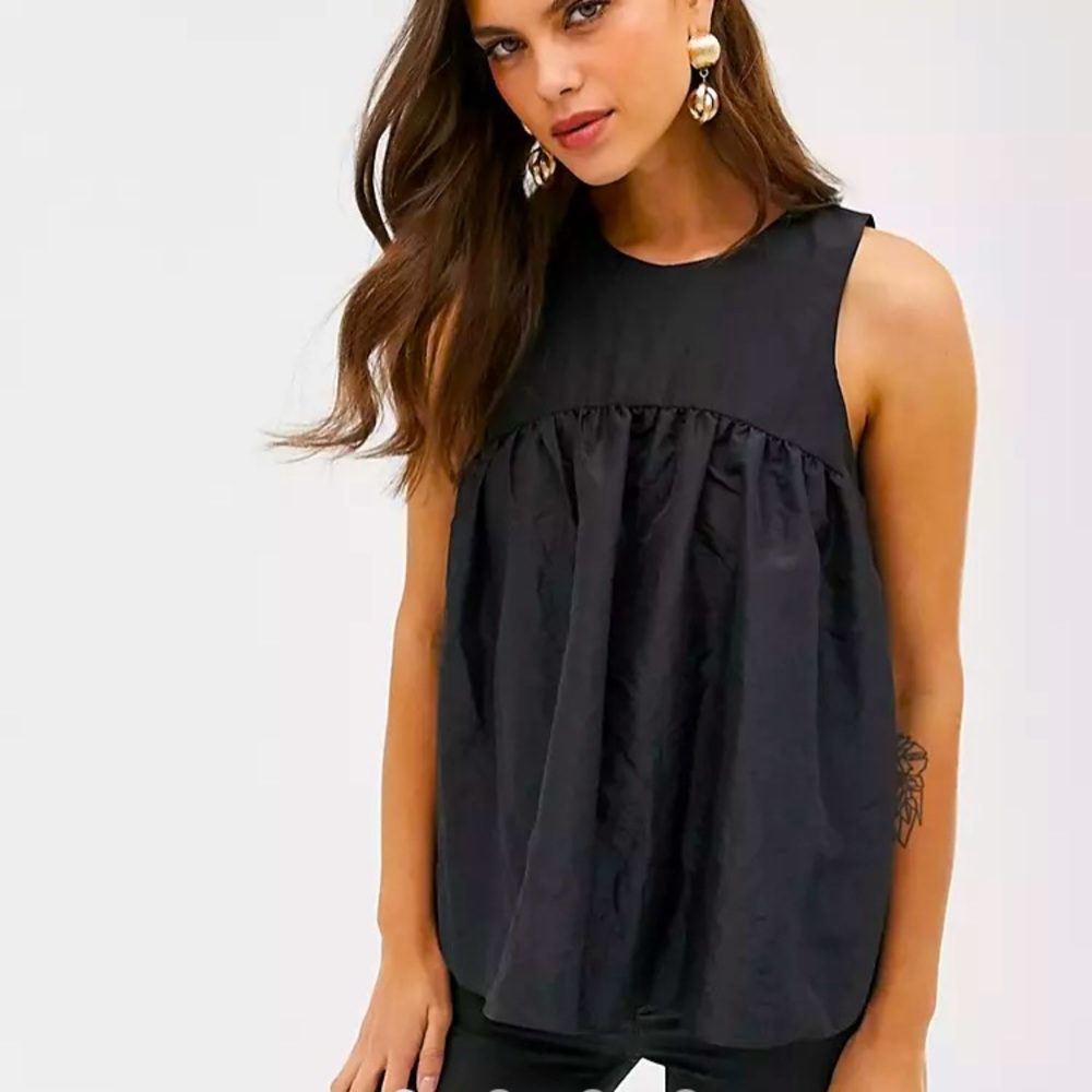 ASOS Smocked Taffeta Cami